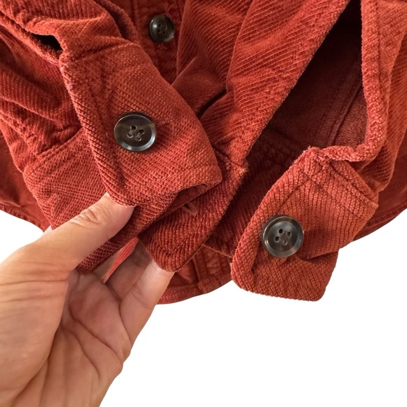 Madewell Corduroy Kentwood Oversized Shirt Jacket Shacket Size M Ground Clove - Picture 7 of 10